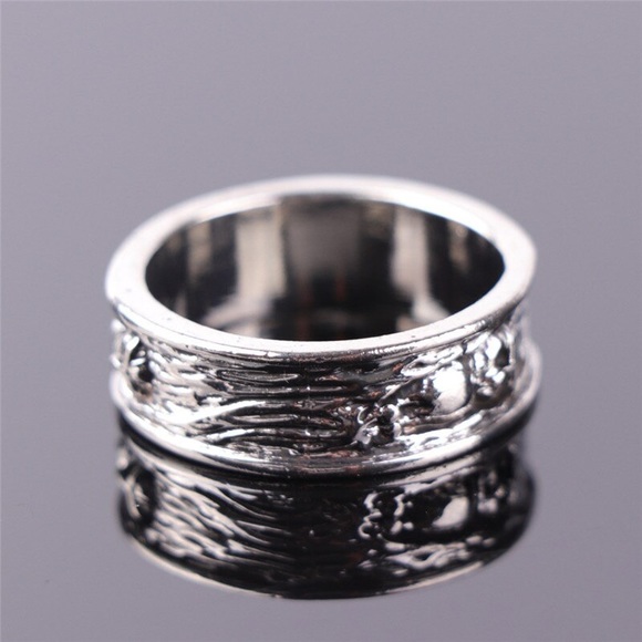 Stunning silver OWL in tree ring band DETAILING 11 - Picture 16 of 16